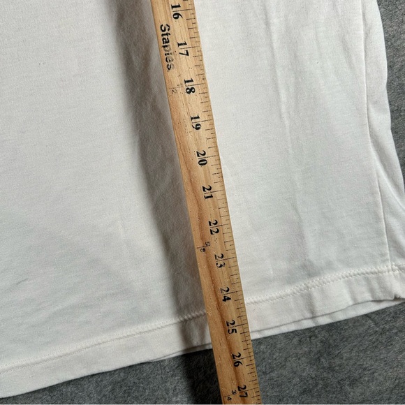 Vintage Hole Shirt Mens Large White Red 90s Courtney‎ Love Nirvana Logo Canadian - Picture 6 of 9